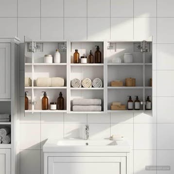 vidaXL Badkamerkast set 3 pcs 110 x 10,5 x 60,5 cm Bewerkt, Verzenden