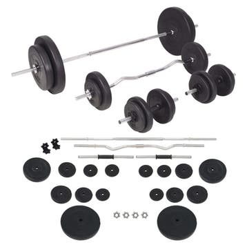vidaXL Halterset 90 kg, Verzenden, Nieuw