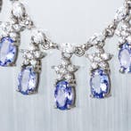 Zonder minimumprijs - Statement ketting - 18 karaat Witgoud,