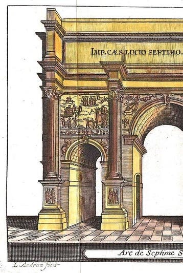 Italië - Roma; Rogissart - Arc de Septime Severe - 1701-1720