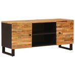 vidaXL TV Kast met opslag Bruin 105 x 33 x 46 cm Massief, Verzenden, Nieuw