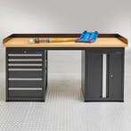 Datona Werkbank PRO eiken met 6 lades en opbergkast - 200, Ophalen of Verzenden, Nieuw