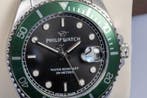 Philip Watch - Caribe Sport - Green/black - Swiss Made -, Nieuw