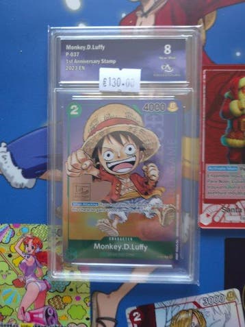 Bandai - 1 Graded card - One Piece - Monkey D. Luffy P-037, Hobby en Vrije tijd, Verzamelkaartspellen | Overige, Nieuw
