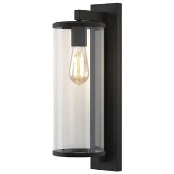 Astro Wandlamp Pimlico 500 Wandlamp (textured Black), Huis en Inrichting, Lampen | Wandlampen, Verzenden, Gebruikt, Glas