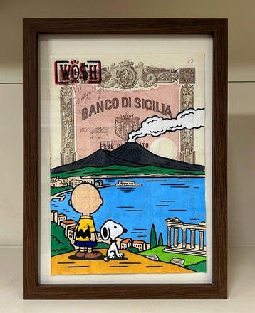 WO$H - Banco di Sicilia 1818 ( with frame )