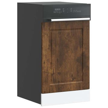 vidaXL Vaatwaspaneel Porto 45x1,5x57 cm bewerkt hout gerookt, Verzenden, Nieuw
