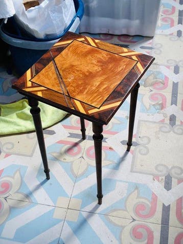Table ambulante - Bois - Marqueterie art déco