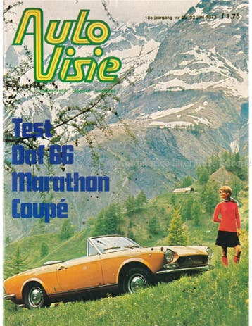 1973 AUTOVISIE MAGAZINE 25 NEDERLANDS, Ophalen of Verzenden