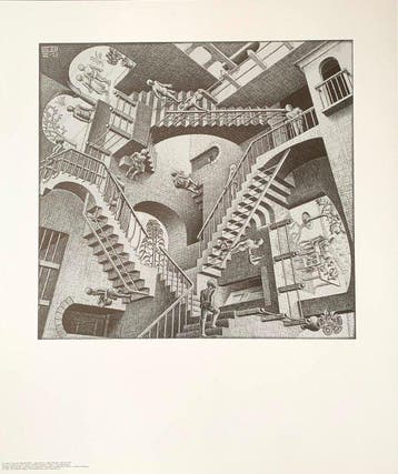 M.C. Escher (1898-1972) - after - Relativity- Artprint - 65