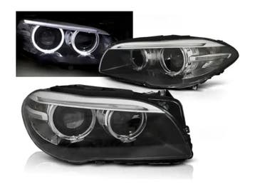 BMW F10/F11 2010 tot 07-13LED tube koplamp unit  Zwart, Auto-onderdelen, Verzenden, Nieuw, Universele onderdelen