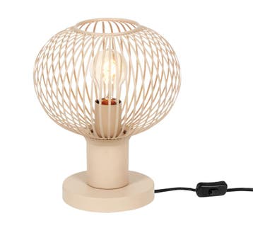 Trio GILA tafellamp | E27 Fitting | zand | Ø 23 cm | IP20 |, Verzenden, Nieuw