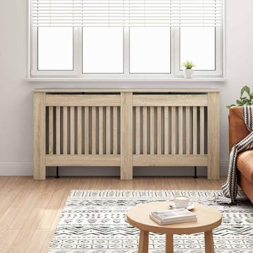 vidaXL Radiatorombouw 172x19x81 cm bewerkt hout, Verzenden, Nieuw