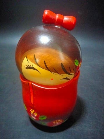 Tamura Chie - Beeldje, prachtige creatieve kokeshi (