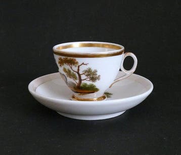 Tasse - Porcelaine - Tazza Impero XIX