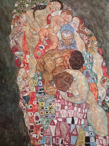 Gustav Klimt (after) - Tod und Leben - Offset Lithograph -