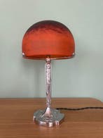 Puel-Detot et Schneider - Tafellamp - Zilverbrons,