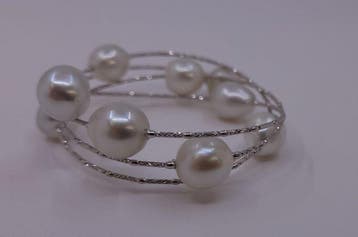 Armband - 18 karaat ALGT-gecertificeerde witte, Nieuw