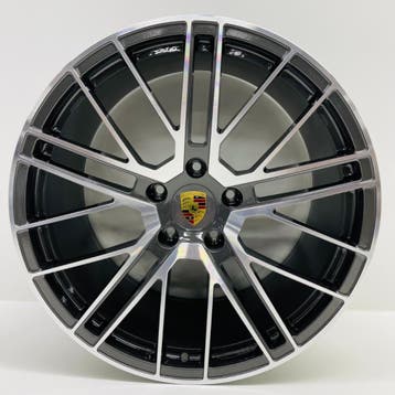 Porsche Panamera (971) ORIGINELE 21inch Turbo V met banden, Auto-onderdelen, Banden en Velgen, Ophalen, Gebruikt, Banden en Velgen