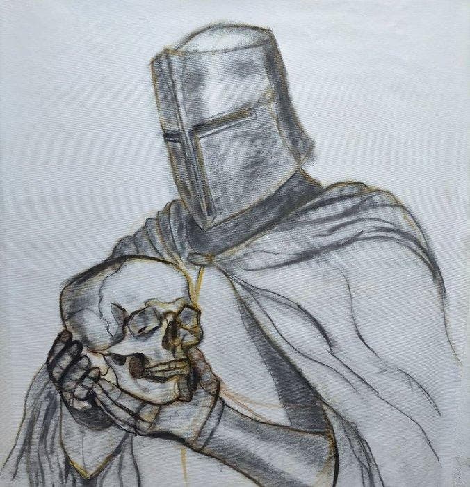 Oliver Plehn - Hamlet XL, Antiquités & Art, Art | Peinture | Moderne