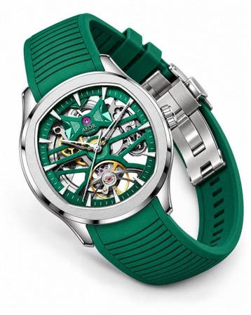 AKOR Le Locle - Axiom Green — Automatique Squelette - Sans, Nieuw