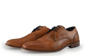 Manfield Veterschoenen in maat 44 Cognac, Kleding | Heren, Schoenen, Manfield, Overige kleuren, Verzenden, Zo goed als nieuw