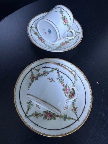 Kop en schotel (2) - Rare Vintage Art Deco Porcelain