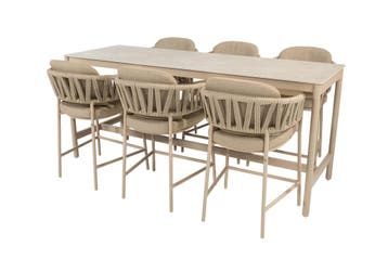 Taste by 4 Seasons Calma bar tuinset latte met Soho tafel, Tuin en Terras, Nieuw