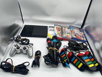 Sony - Playstation 2 (PS2) - SCPH-9000x Slim model - 4 Games, Nieuw