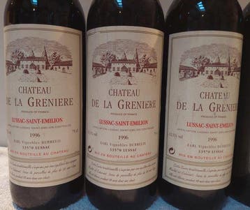 1996 x 3 Chateau de la Greniere & x 3 Chateau de Bensse -, Collections