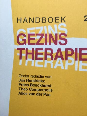 HANDBOEK GEZINSTHERAPIE DL 2 9789031310944 HENDRICKX, Verzenden, HENDRICKX