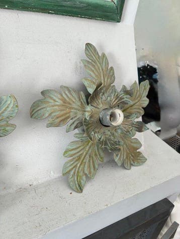 Wandlamp - Metaal - Paar wandlampjes voor aan de muur, Nieuw