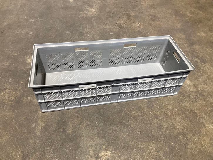 grote stapelbakken 105x40x30 cm magazijnbak krat gebruikt, Bricolage & Construction, Casiers & Boîtes