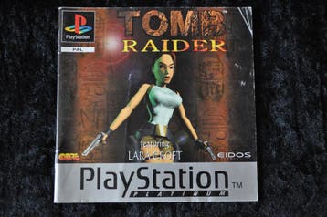 Tomb Raider Playstation 1 PS1 Manual Only Platinum PAL, Games en Spelcomputers, Verzenden, Nieuw