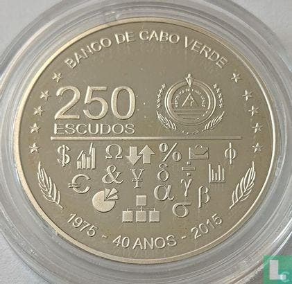 Kaapverdië 250 escudos 2015 (PROOF) 40th anniversary Ind.., Postzegels en Munten, Munten | Afrika, Losse munt, Goud, Zilver, Overige landen