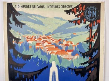 Senechal - Plombieres origineel affiche 1939 voor een, Antiek en Kunst