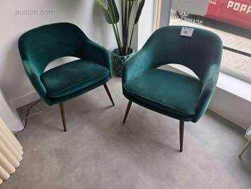 Velvet bijzetstoelen (8x) MAISONS DU MONDE