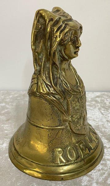Decoratieve bel - Roeland - België - Dame met Stadswapen, Antiek en Kunst