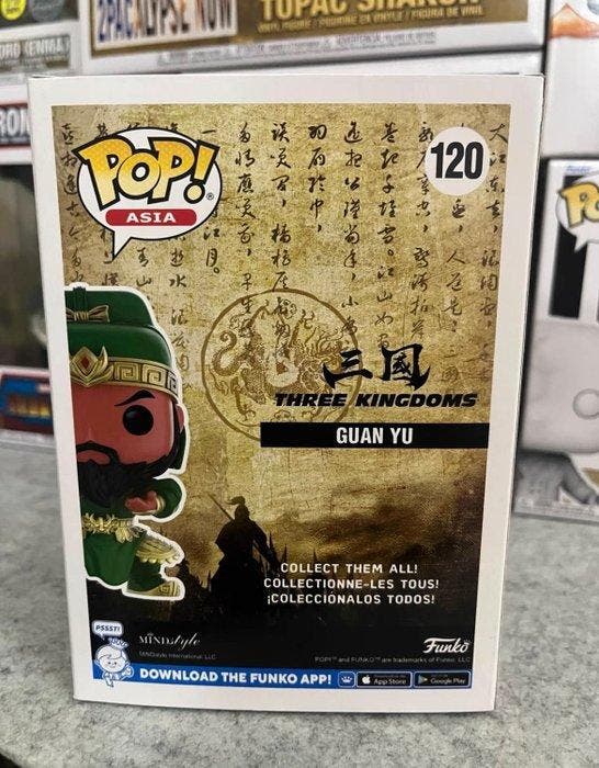 Funko - Funko Pop - Asia - Three Kingdoms Guan Yu #120 Chase, Antiquités & Art, Antiquités | Jouets
