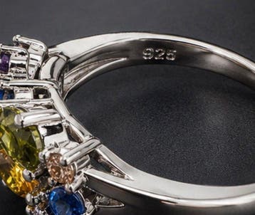 Zonder minimumprijs - Ring 925 sterlingzilver Spring Garden, Nieuw