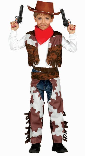 Cowboy Kostuum Kind Bruin, Kinderen en Baby's, Verzenden, Nieuw