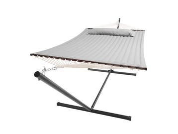 Veiling -  Hangmat - Lichtgrijs - Incl. Onderstel & Kussen, Nieuw
