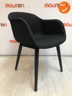 Vergaderstoel - Kuipstoel - Antraciet - Zwart frame, Vergader- of Presentatieruimte, Ophalen of Verzenden, Gebruikt, Stoel