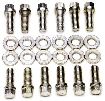 Plated Intake Bolt Kit, Chevrolet Small Block 55-86, Ophalen of Verzenden