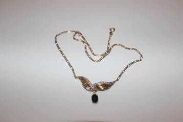 Ketting met hanger - 18 karaat Geel goud - 1.60ct. tw.