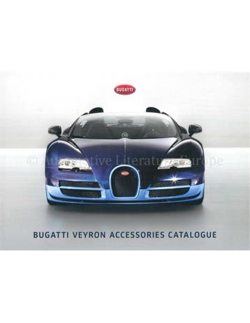 2021 BUGATTI VEYRON ACCESSOIRES BROCHURE ENGELS, Nieuw