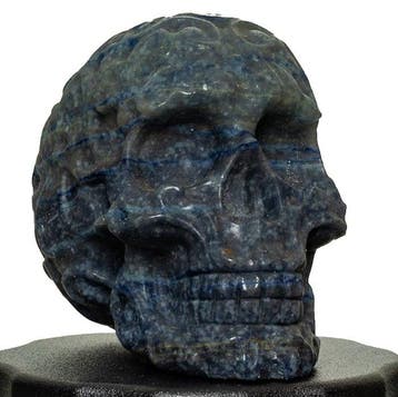 sodaliet Fine Sodalite Blue Brain skull - Hoogte: 9.7 cm -