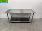 Table de travail en acier inoxydable avec étagère 160 x 70 x, Verzenden