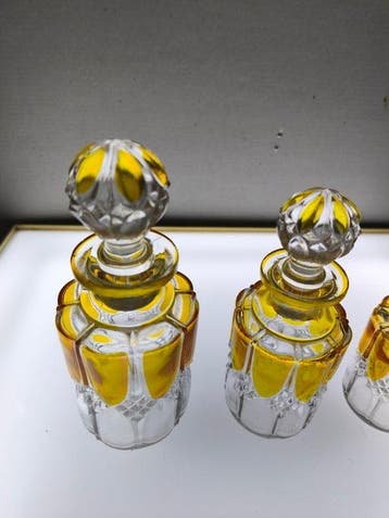 Val Saint Lambert - Flacon de parfum (3) - Verre taillé, Antiquités & Art