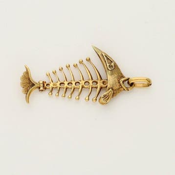 Pendentif - 14 carats Or jaune, Handtassen en Accessoires, Antieke sieraden